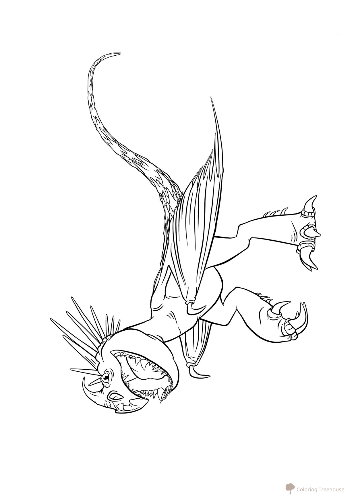 Página para colorear: Zlobnyy Zmeevik (Gromgilda) dibujo para colorear gratis de How to Train Your Dragon Coloring Pages
