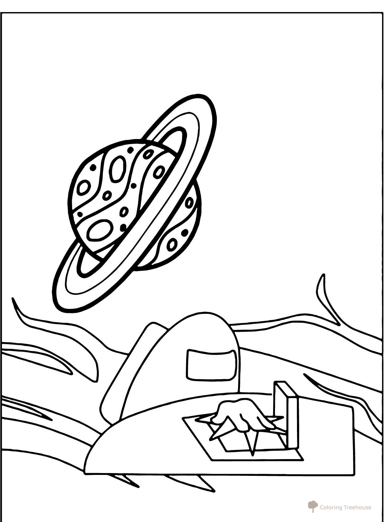 Among Us Imposter Sabotage Coloring Page free printable Among Us Coloring Pages coloring page