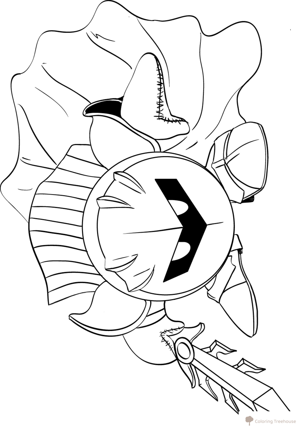 Página para colorear: Meta Caballero dibujo para colorear gratis de Páginas para colorear de Kirby