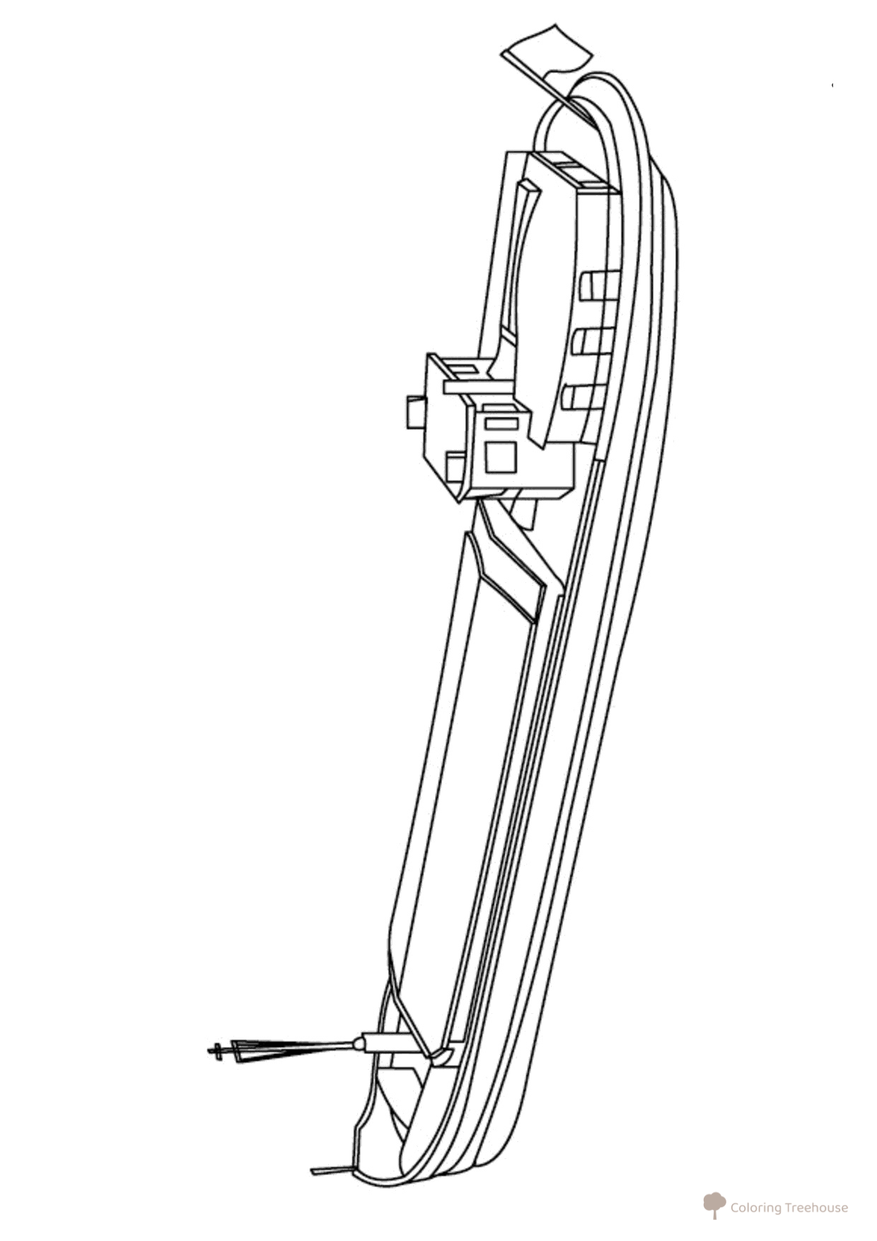 Barkas Coloring Page free printable Ship Coloring Pages coloring page