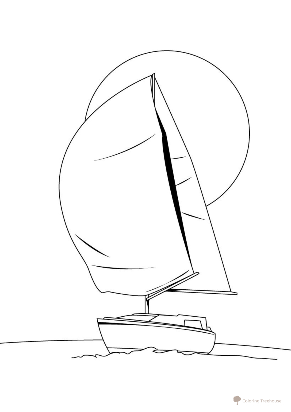 Sailing Ship Coloring Page free printable Ship Coloring Pages coloring page