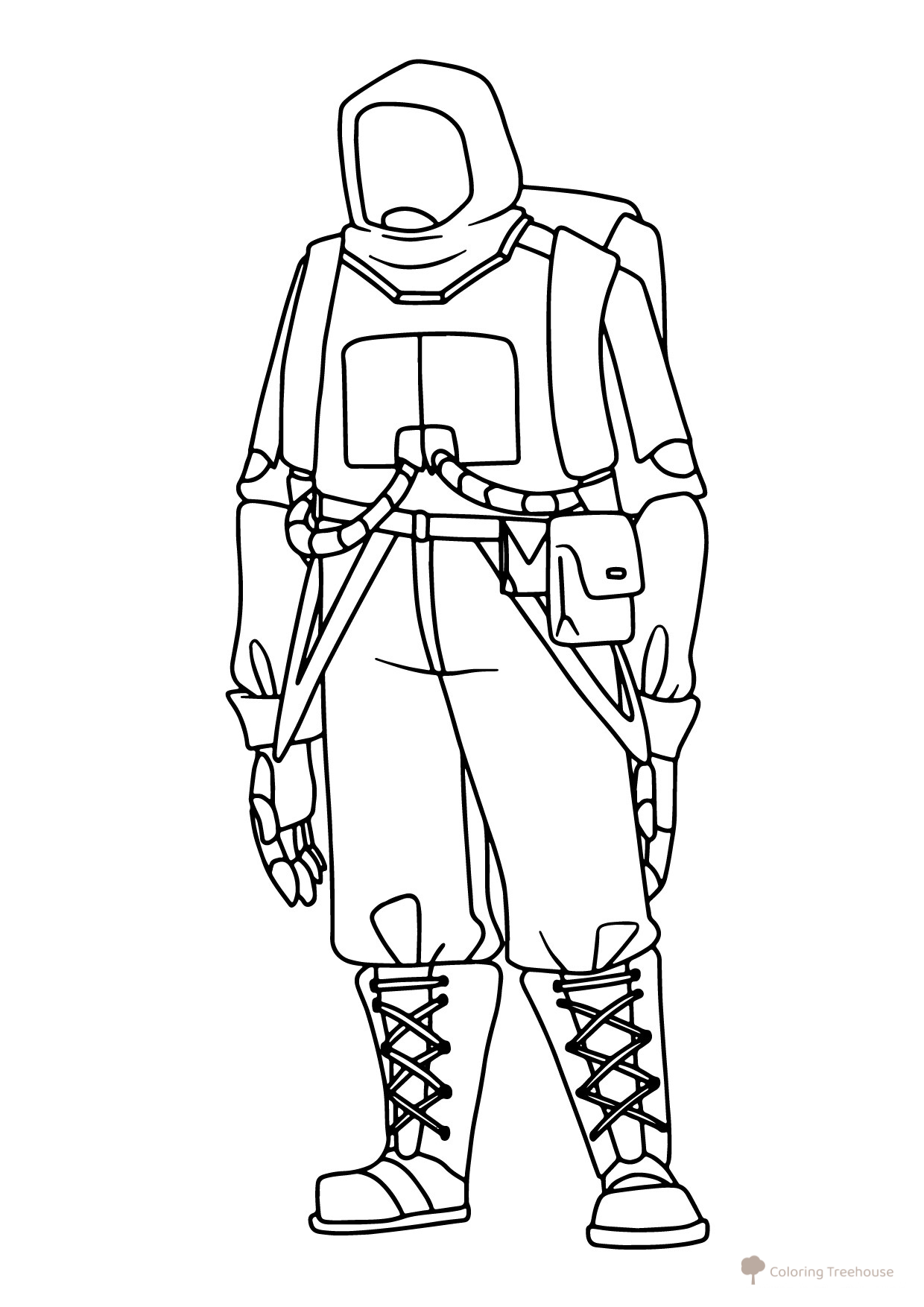 Among Us Astronaut Costume Coloring Page free printable Among Us Coloring Pages coloring page