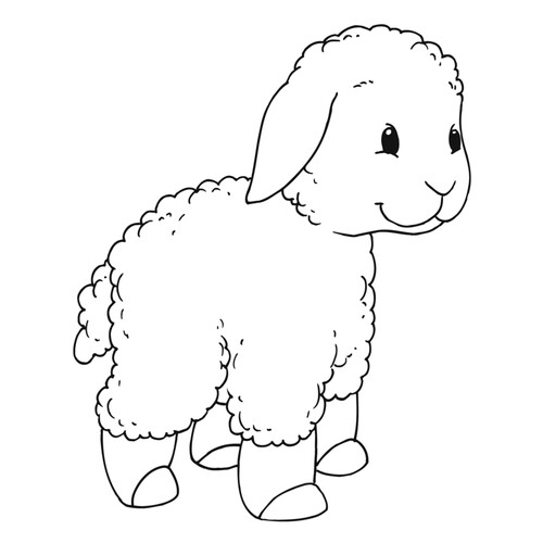 Lamb Coloring Page free printable Goat and Sheep Coloring Pages coloring page