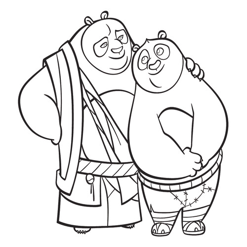 Kung Fu Panda Coloring Page free printable Kung Fu Panda 3 Coloring Pages coloring page