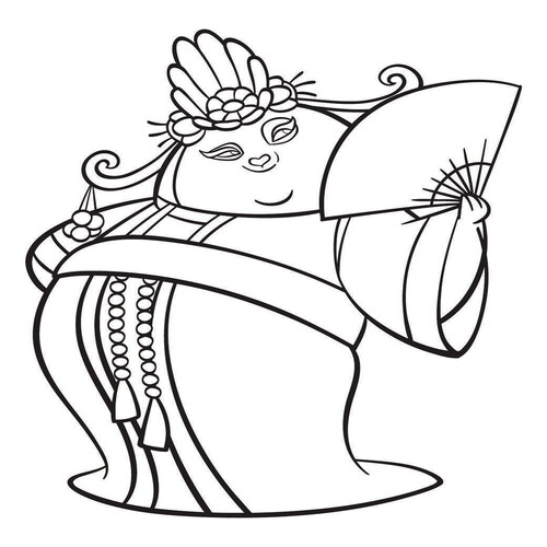 Mei Mei Coloring Page free printable Kung Fu Panda 3 Coloring Pages coloring page