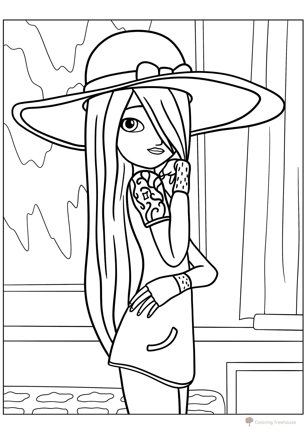 Juleka Kuffen Coloring Page free printable Miraculous Ladybug and Cat Noir Coloring Pages coloring page