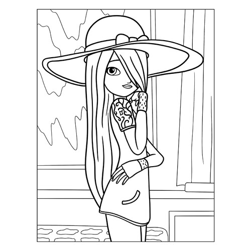 Juleka Kuffen Coloring Page free printable Miraculous Ladybug and Cat Noir Coloring Pages coloring page