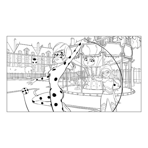 Dibujos para colorear de Ladybug y Lady Bee dibujo para colorear gratis de Páginas para colorear de Ladybug y Cat Noir