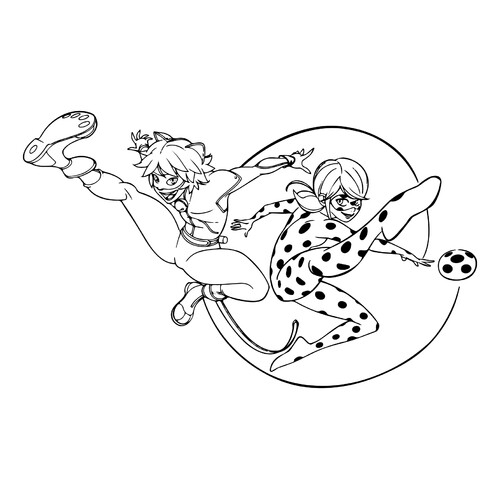 彩页:瓢虫女与超级猫奋勇出击 免费可打印瓢虫女与超级猫 涂色页涂色页