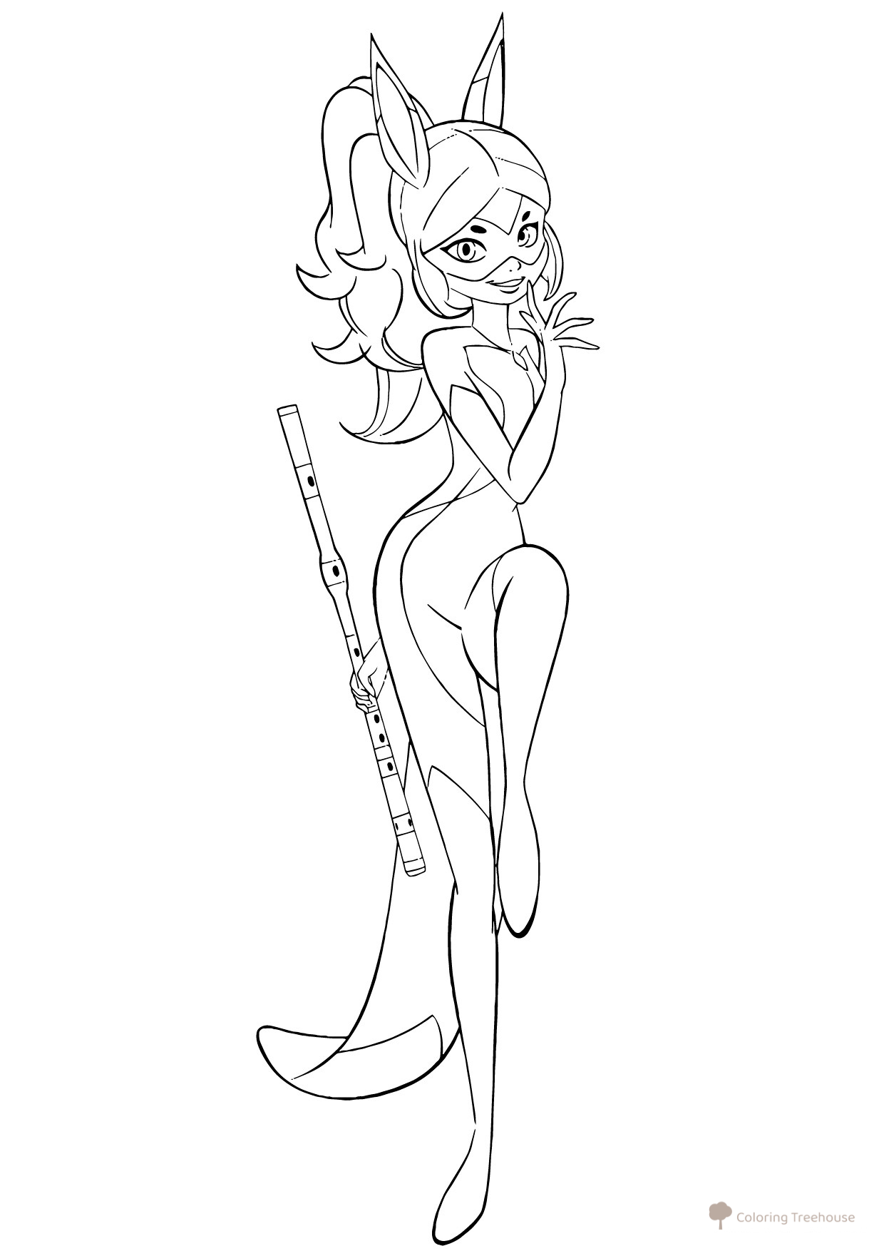 Rena Ruzh - página para colorear dibujo para colorear gratis de Páginas para colorear de Ladybug y Cat Noir