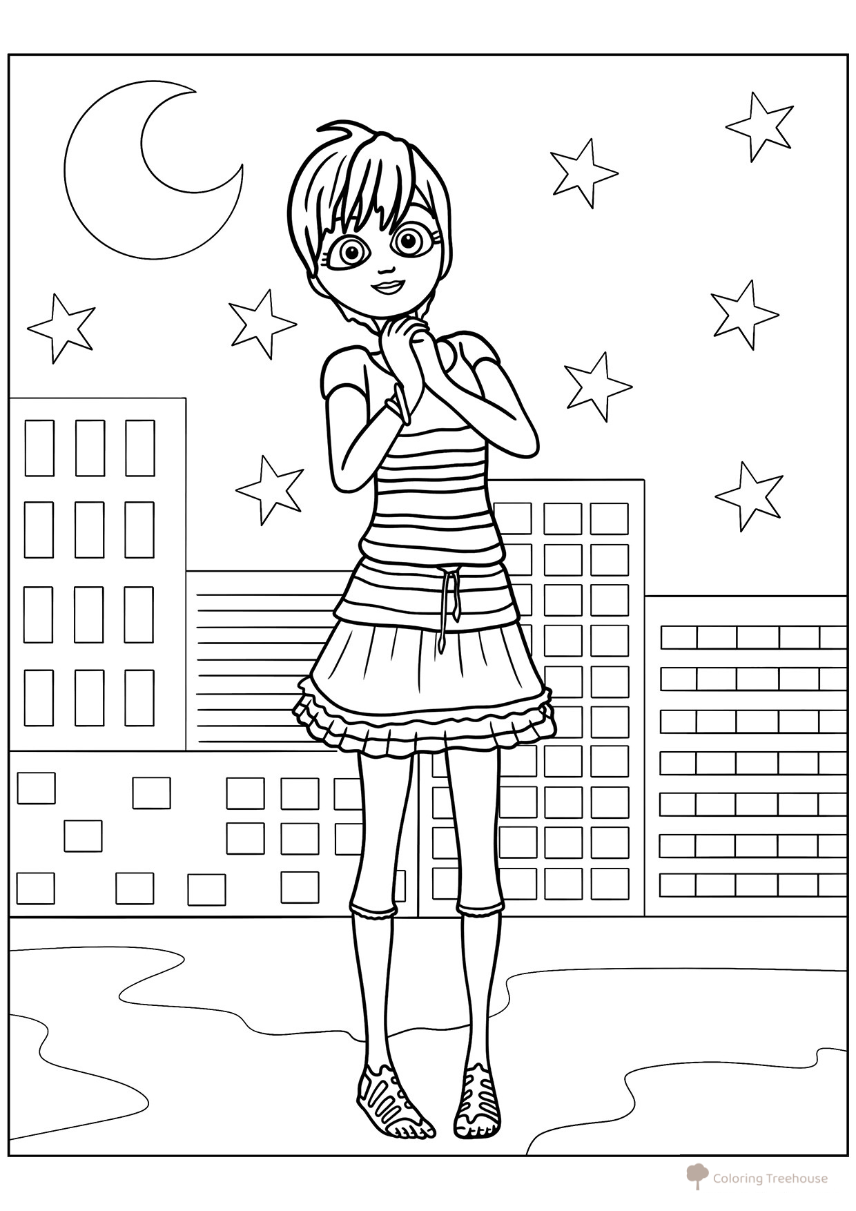 Página para colorear «Rose Lavillant» dibujo para colorear gratis de Páginas para colorear de Ladybug y Cat Noir