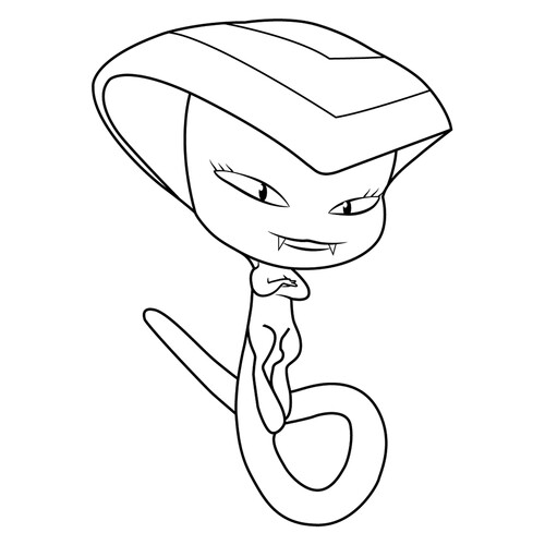 Sass — Kwami of Intuition Coloring Page free printable Miraculous Ladybug and Cat Noir Coloring Pages coloring page