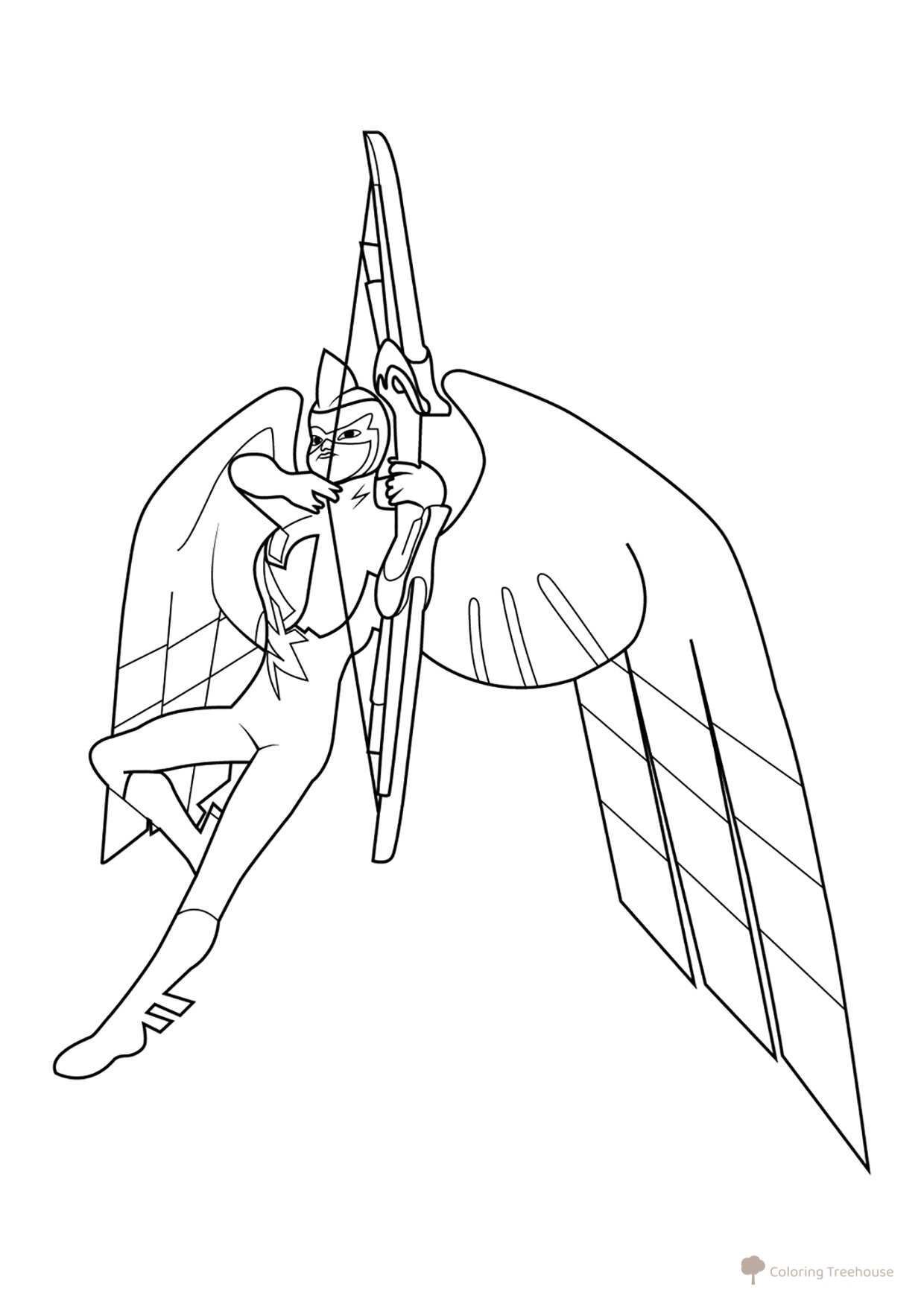 Página para colorear: Cupido Oscuro de Ladybug dibujo para colorear gratis de Páginas para colorear de Ladybug y Cat Noir