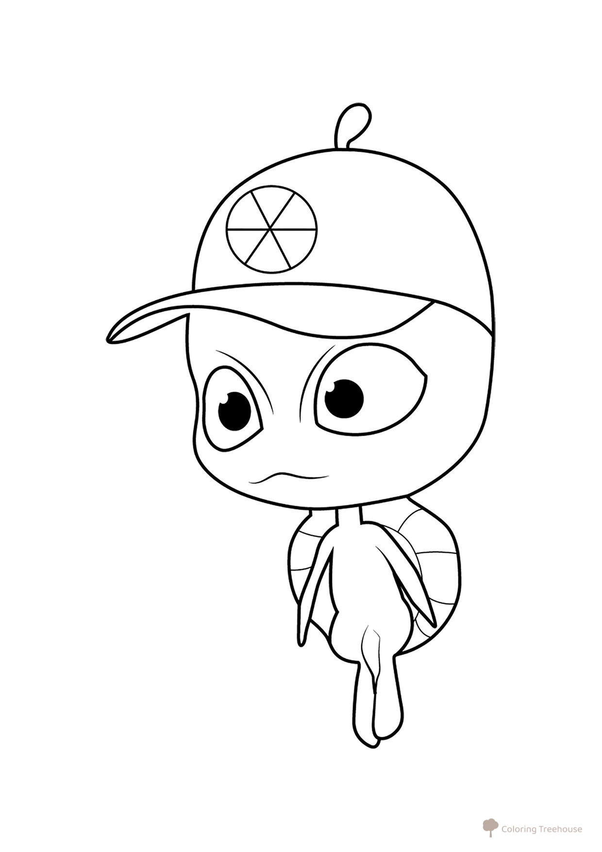 Vayzz — квами защиты (раскраска) dibujo para colorear gratis de Páginas para colorear de Ladybug y Cat Noir