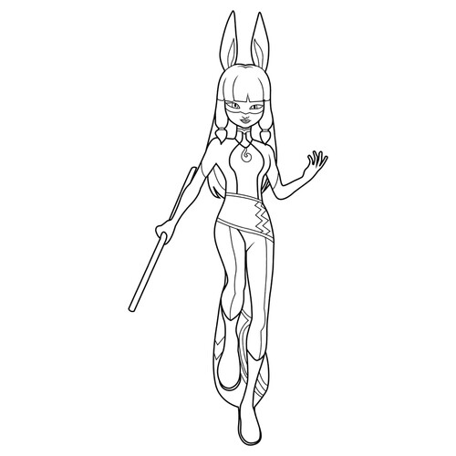 Página para colorear de Volpina (de Ladybug) dibujo para colorear gratis de Páginas para colorear de Ladybug y Cat Noir
