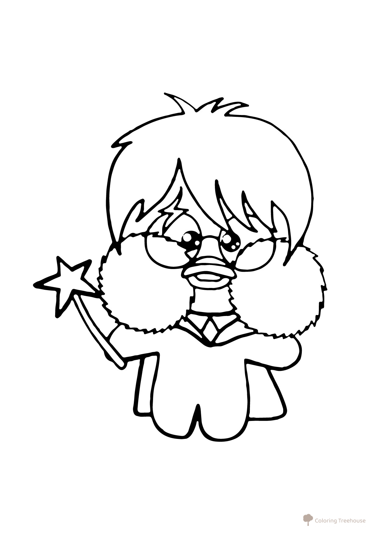 Página para colorear Lalafanfan — Harry Potter dibujo para colorear gratis de Lalafanfan, la patita para colorear