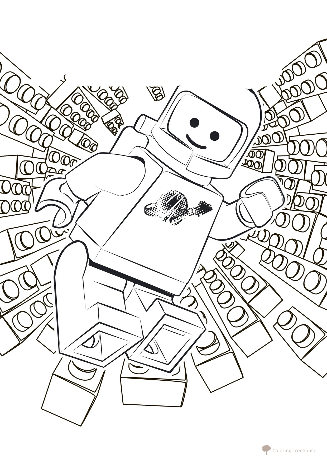 Página para colorear de Benni dibujo para colorear gratis de Páginas para colorear «La LEGO Película»