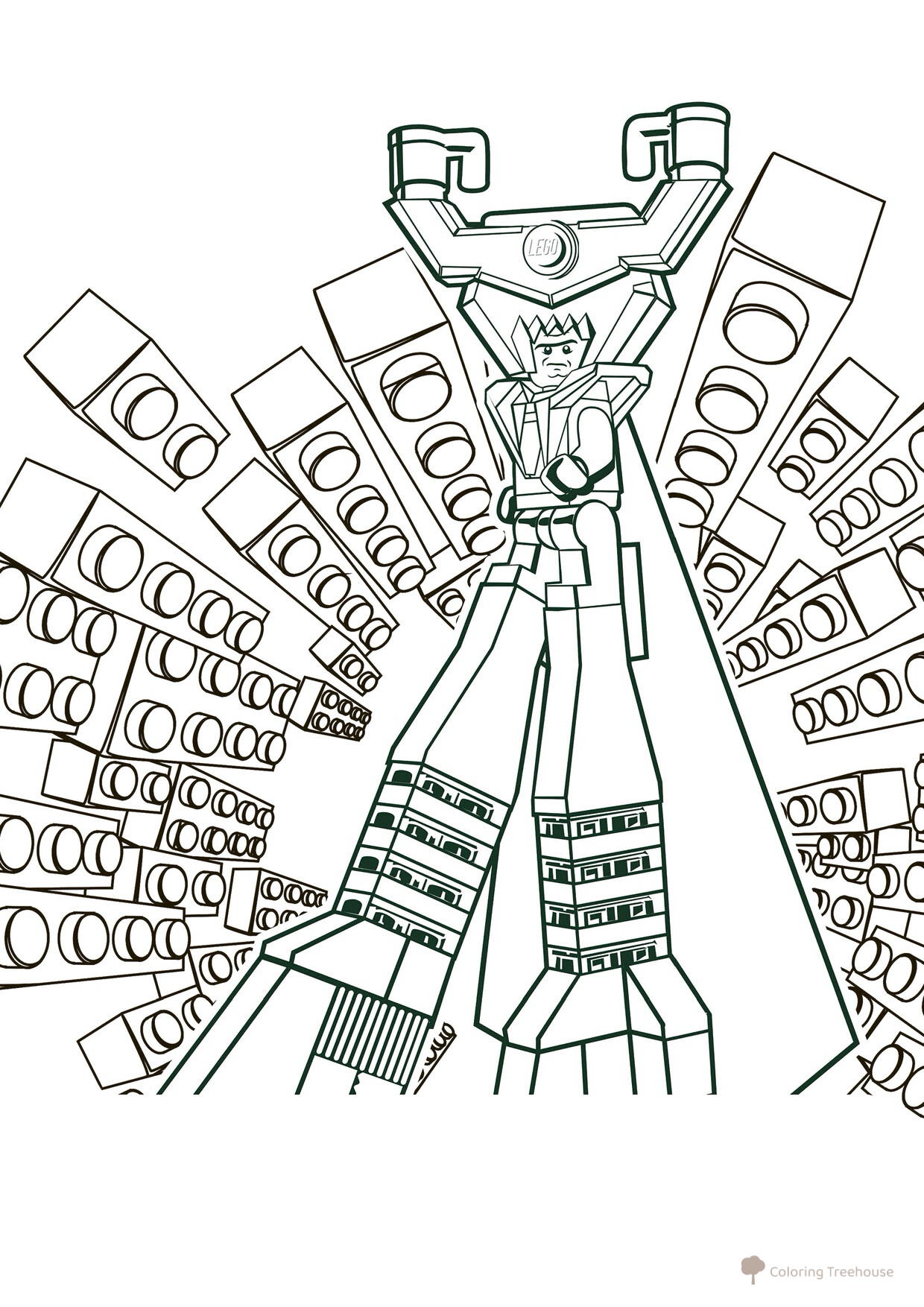 President Business Coloring Page free printable LEGO Movie Coloring Pages coloring page