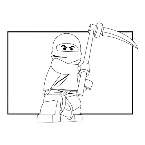 Ninjago Cole Coloring Page free printable LEGO Ninjago Coloring Pages coloring page