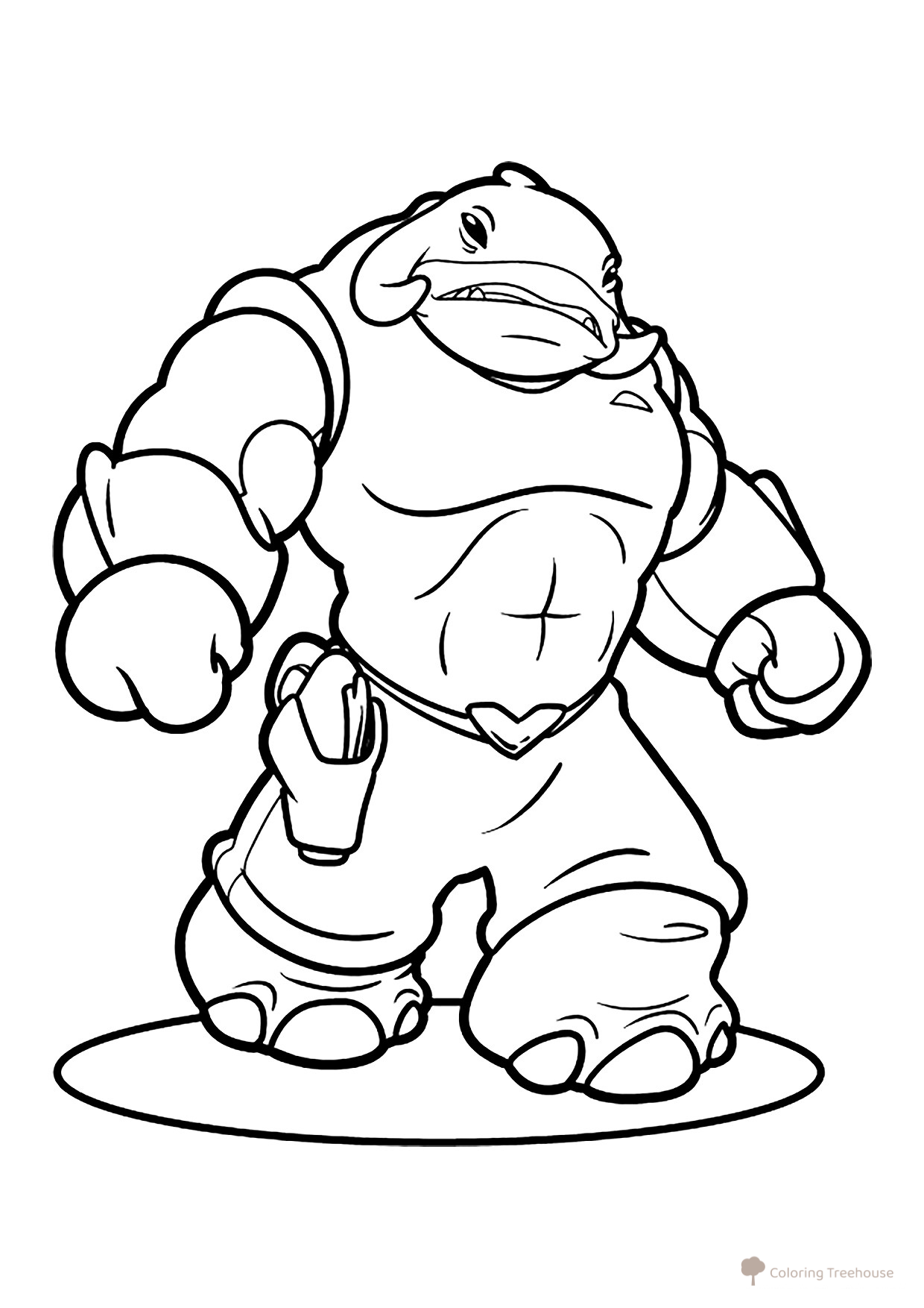 Gantu from Lilo & Stitch Coloring Page free printable Lilo and Stitch Coloring Pages coloring page