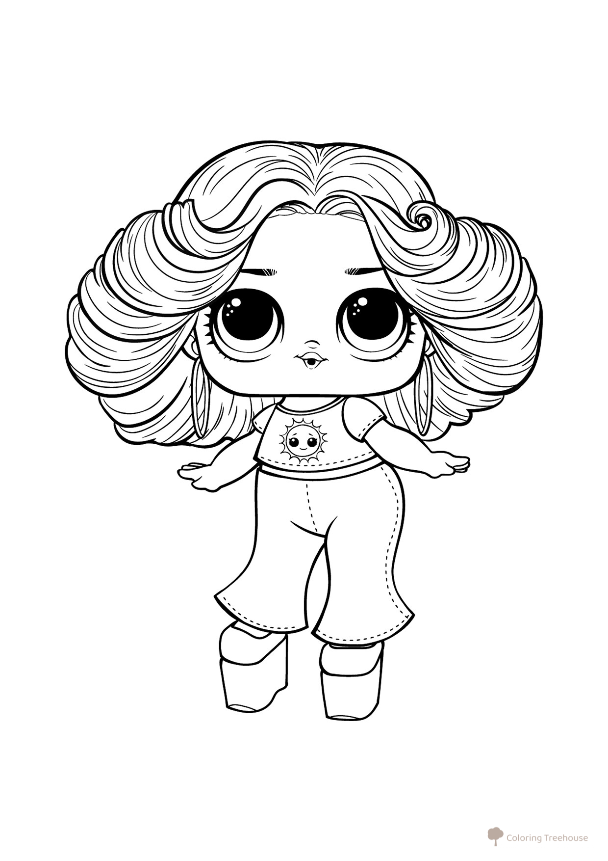LOL Sparkling Baby Coloring Page free printable L.O.L. Doll Coloring Pages coloring page