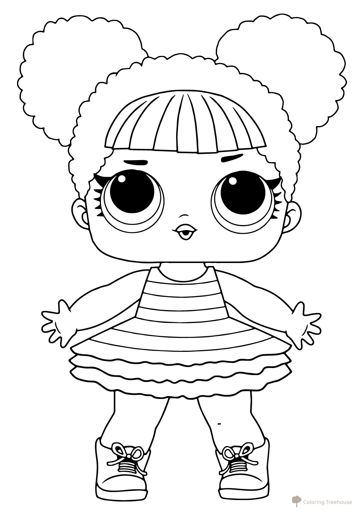 Página para colorear LOL Reina Abeja dibujo para colorear gratis de Páginas para colorear de las muñecas L.O.L.