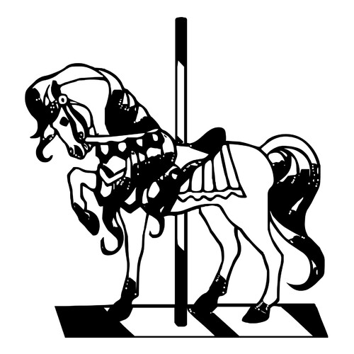 Wooden Horse Coloring Page free printable Horse and Pony Coloring Pages coloring page