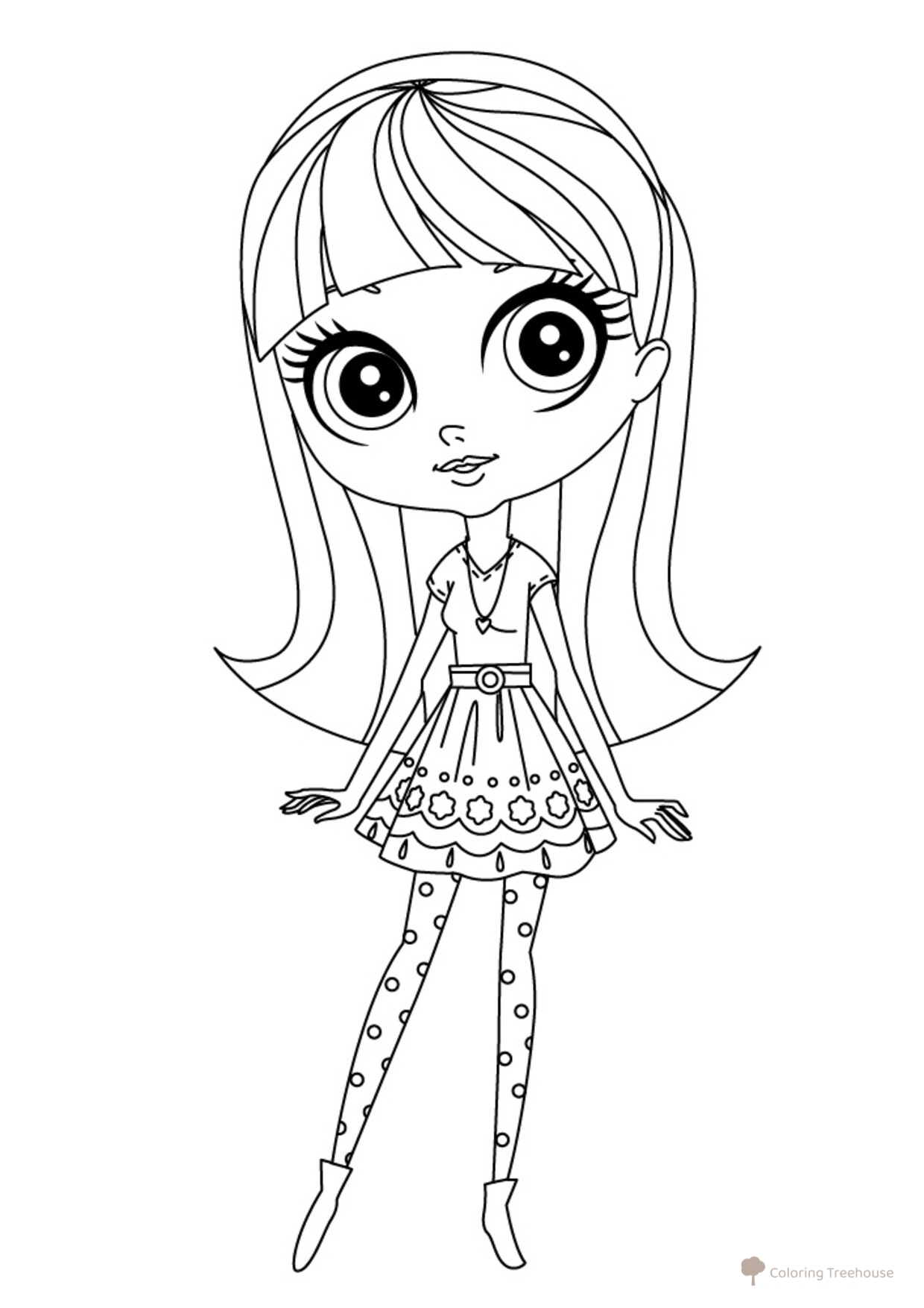 Blays LPS Coloring Page free printable My Little Pet Shop Coloring Pages coloring page