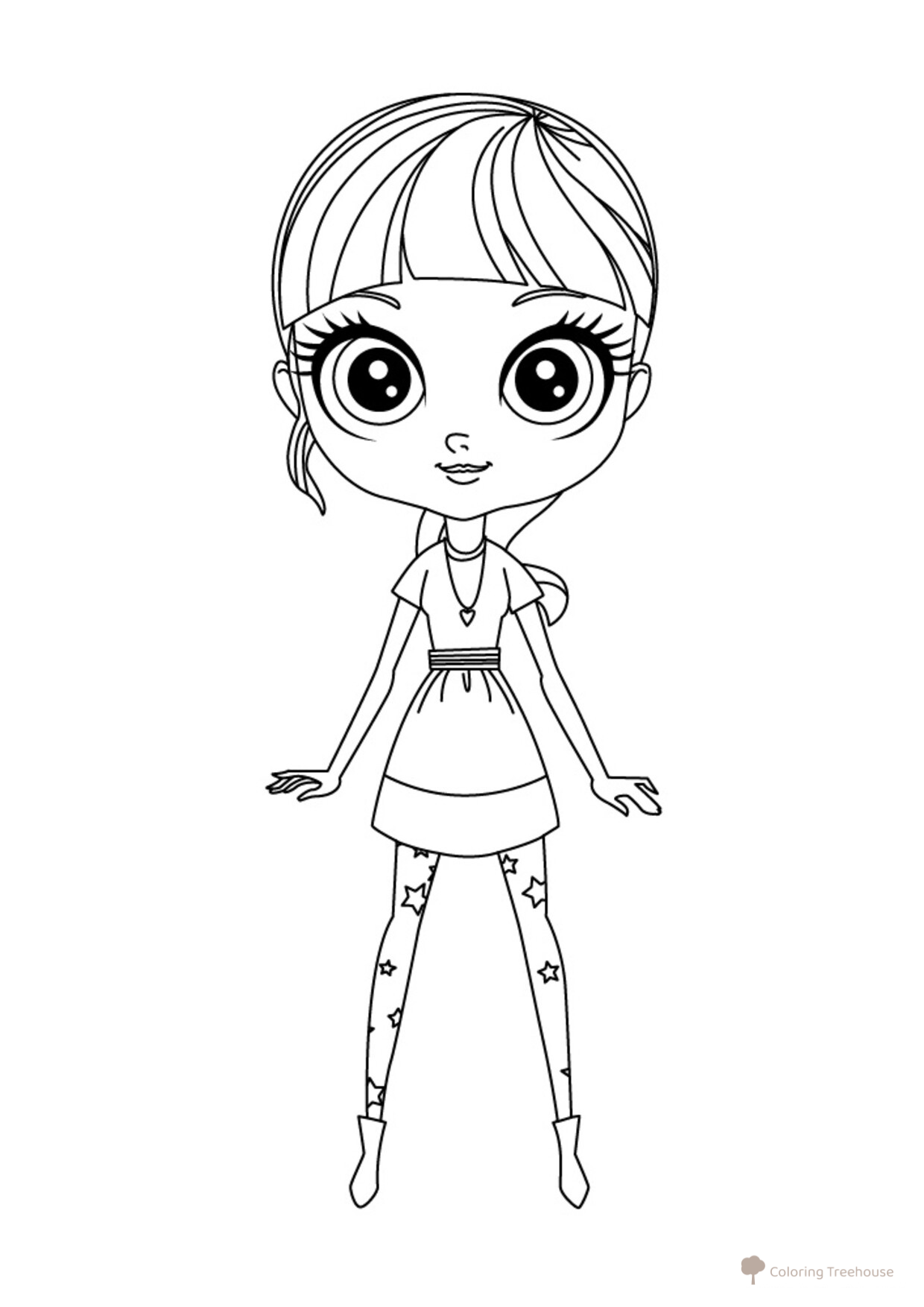 Página para colorear Blythe: Pet Shop dibujo para colorear gratis de Páginas para colorear «Mi pequeña tienda de mascotas»