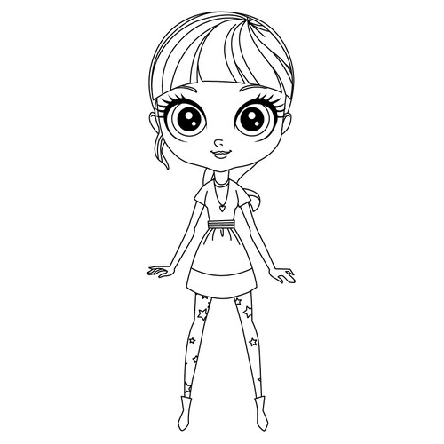 Página para colorear Blythe: Pet Shop dibujo para colorear gratis de Páginas para colorear «Mi pequeña tienda de mascotas»