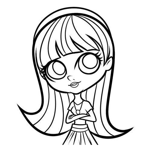 Littlest Pet Shop: Blays - Página para colorear dibujo para colorear gratis de Páginas para colorear «Mi pequeña tienda de mascotas»
