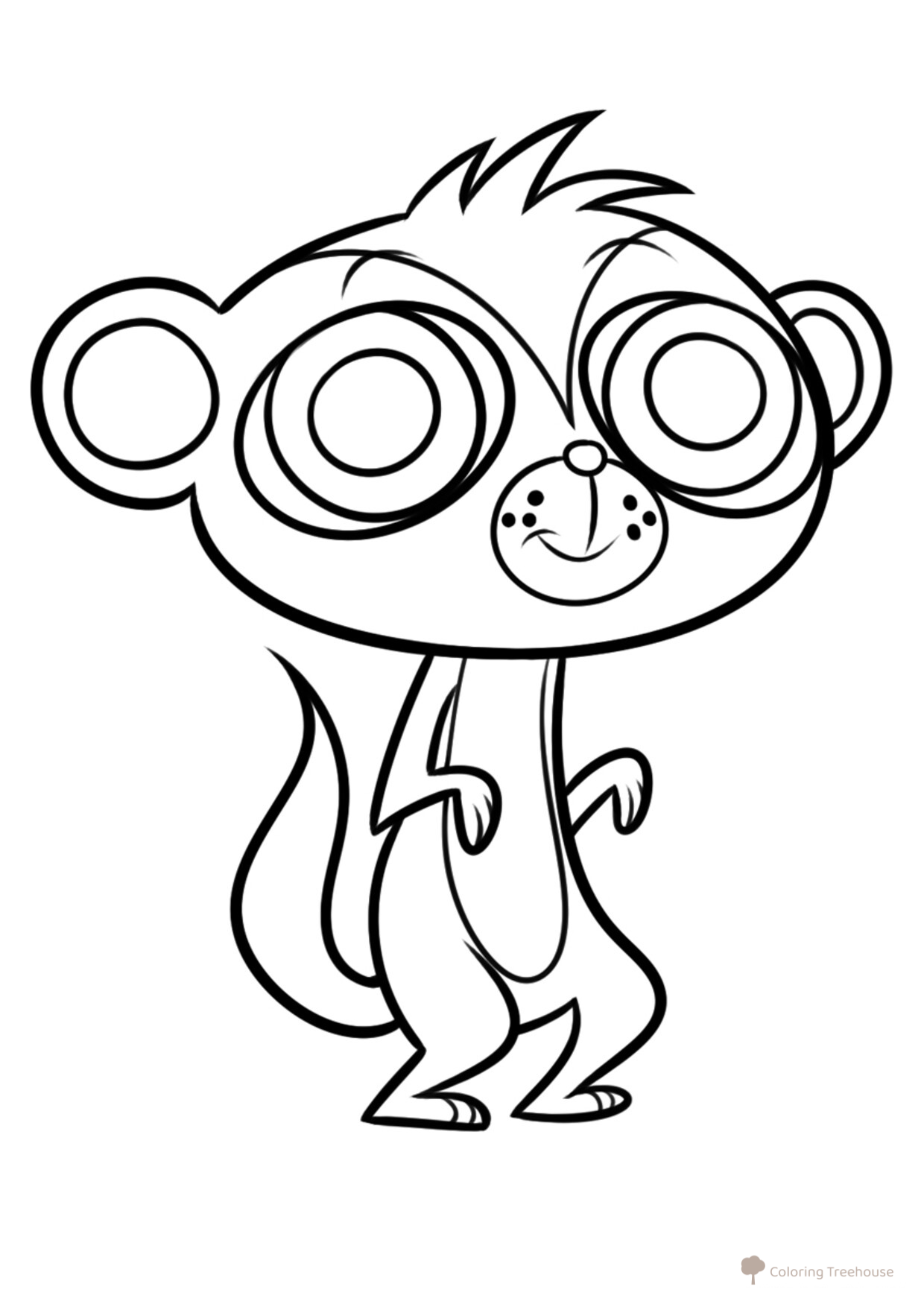 Sunil the Monkey Coloring Page free printable My Little Pet Shop Coloring Pages coloring page