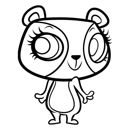 Penny Ling Coloring Page free printable My Little Pet Shop Coloring Pages coloring page