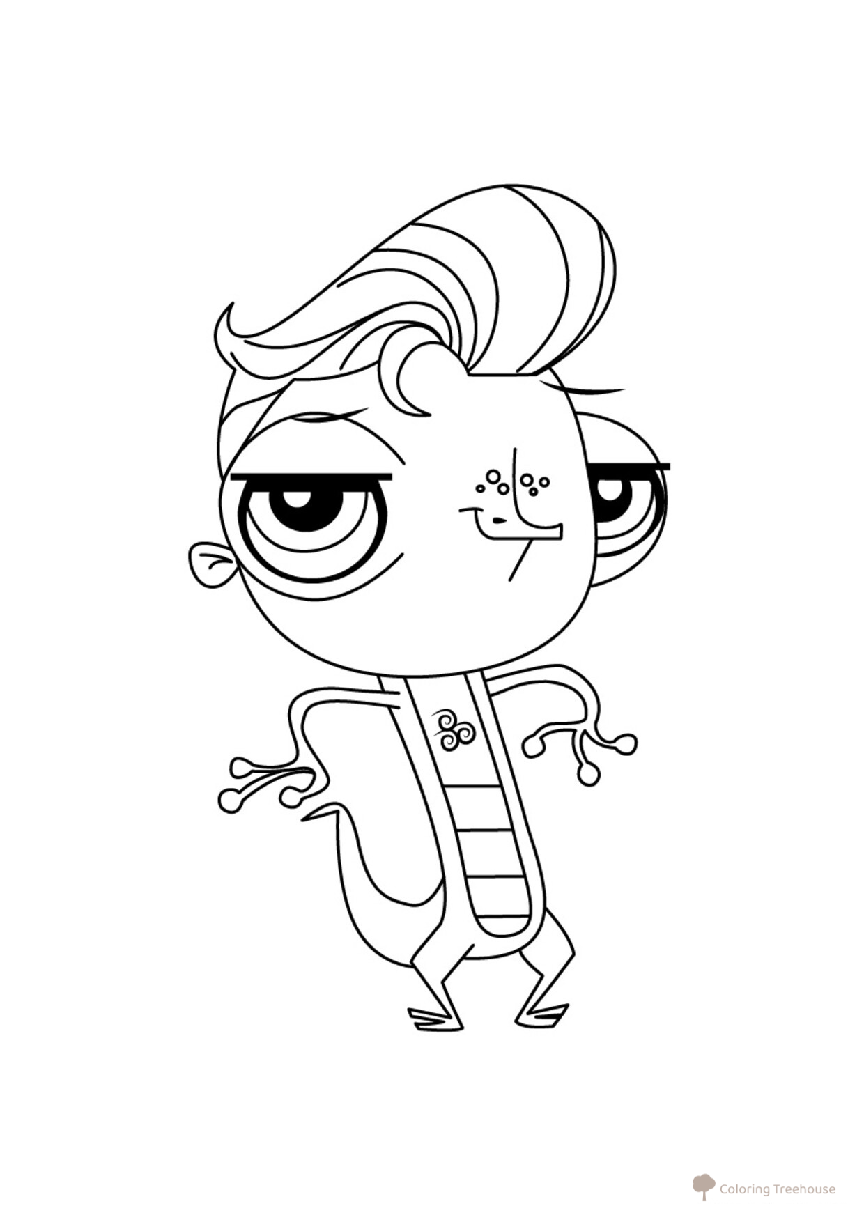 Vinni Terrio Coloring Page free printable My Little Pet Shop Coloring Pages coloring page