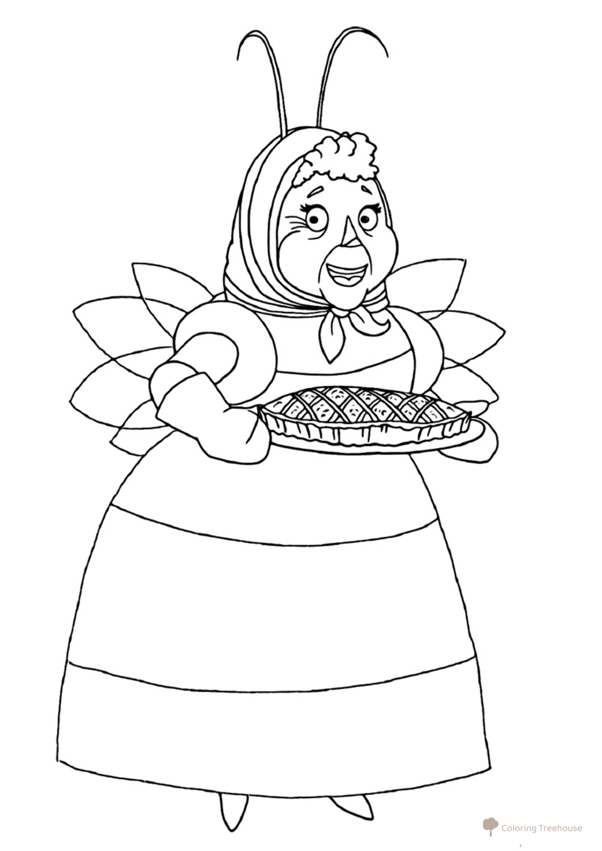 Baba Kapa Coloring Page free printable Luntik and Friends Coloring Pages coloring page