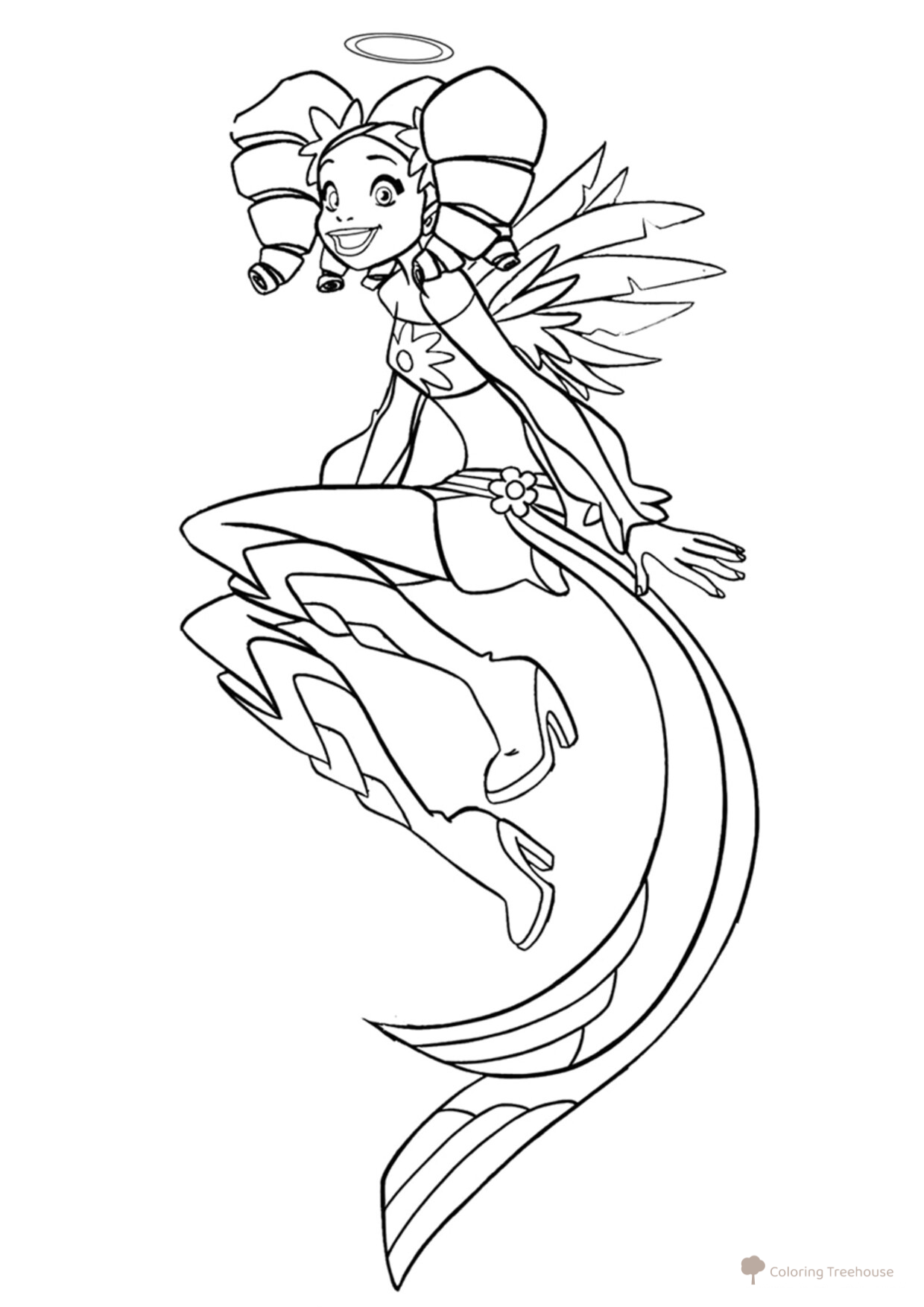 Uri Friends of Angels Coloring Page free printable Angels' Friends Coloring Pages coloring page