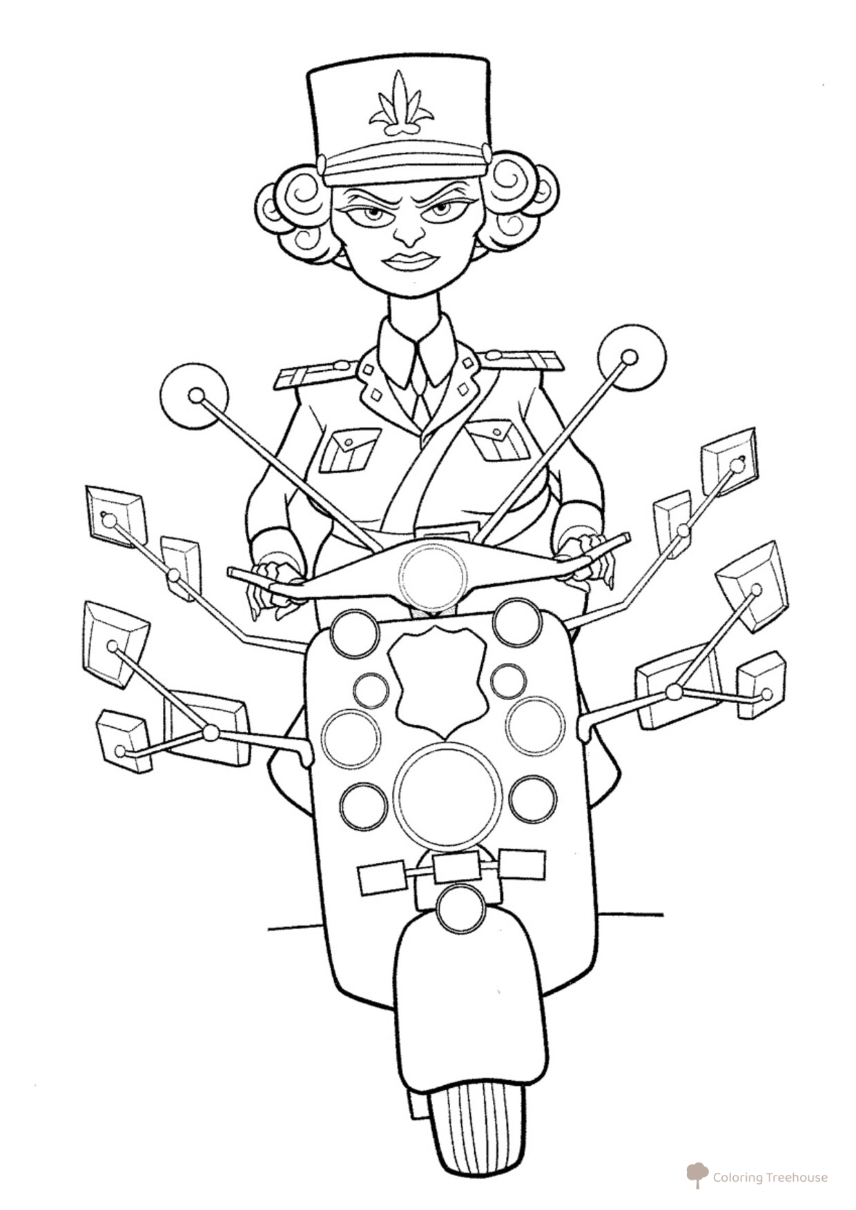 Chantel DuBois Coloring Page free printable Madagascar Coloring Pages coloring page