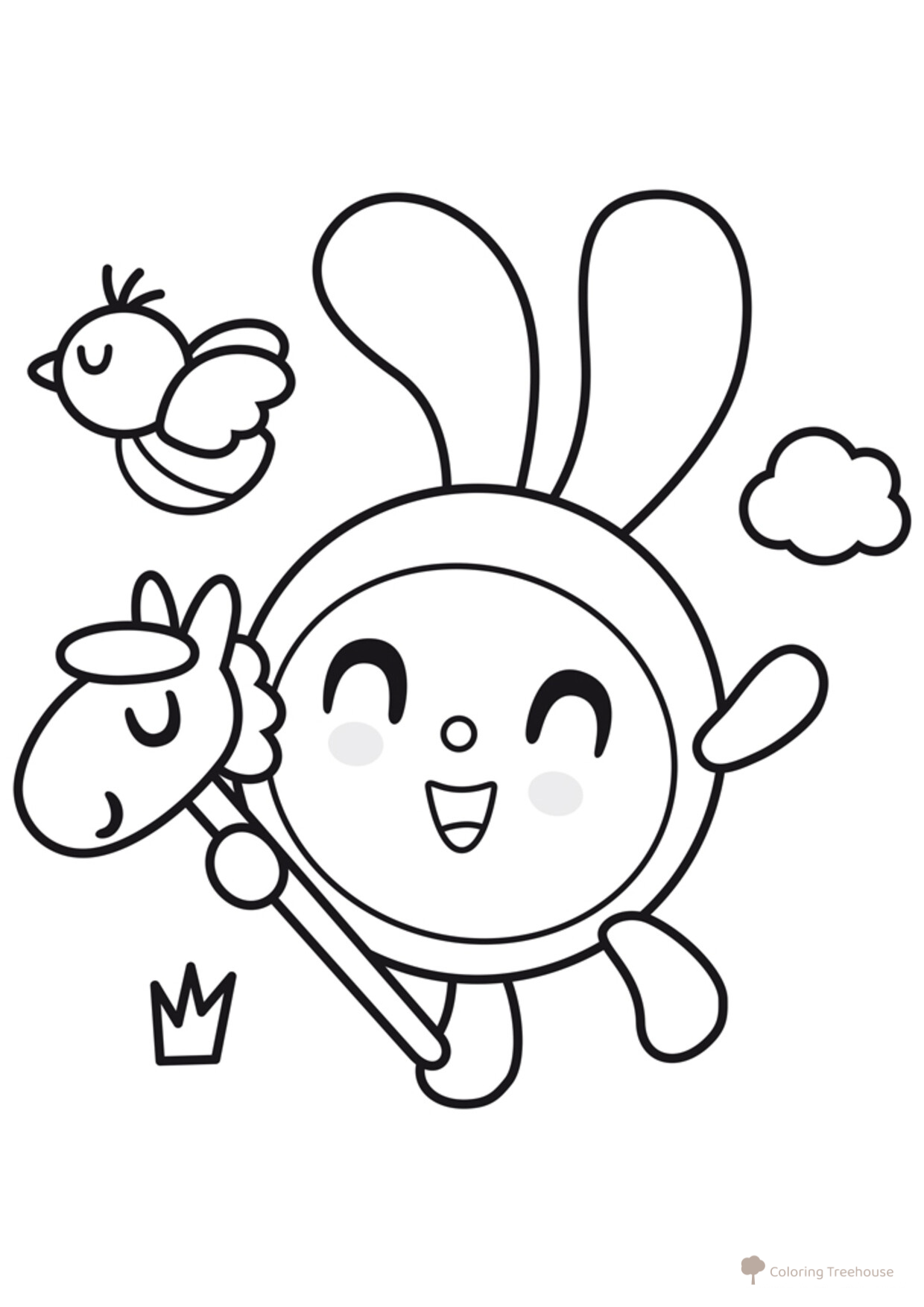 Página para colorear Kрошик dibujo para colorear gratis de Páginas para colorear de Malyshariki