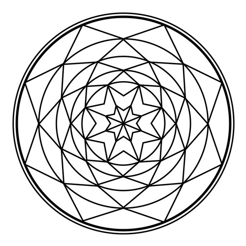 Zendala Spiderweb Coloring Page free printable Mandala Coloring Pages coloring page