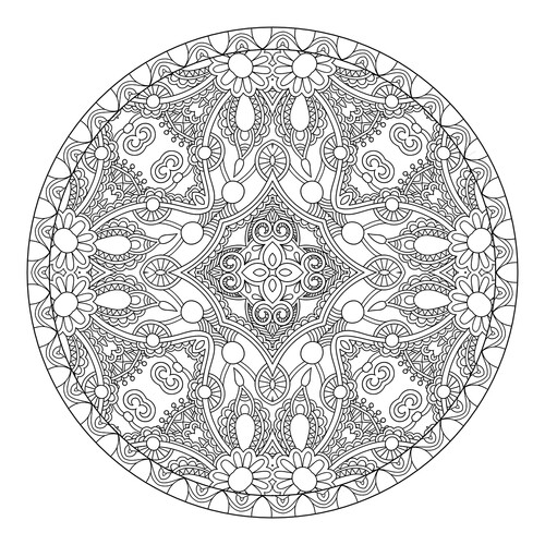 Zendala Coloring Page — Joy of Unity free printable Mandala Coloring Pages coloring page