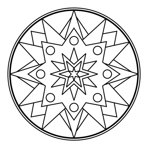 Layered Zendala Coloring Page free printable Mandala Coloring Pages coloring page