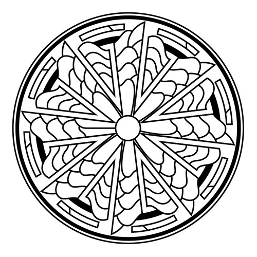 Sunny Zendala Coloring Page free printable Mandala Coloring Pages coloring page