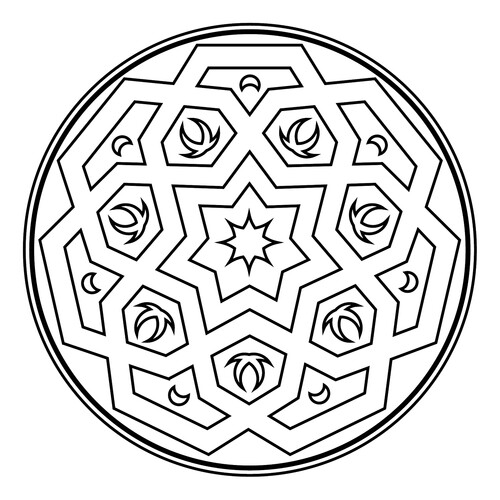 Zendala Coloring Page — Aspiration free printable Mandala Coloring Pages coloring page