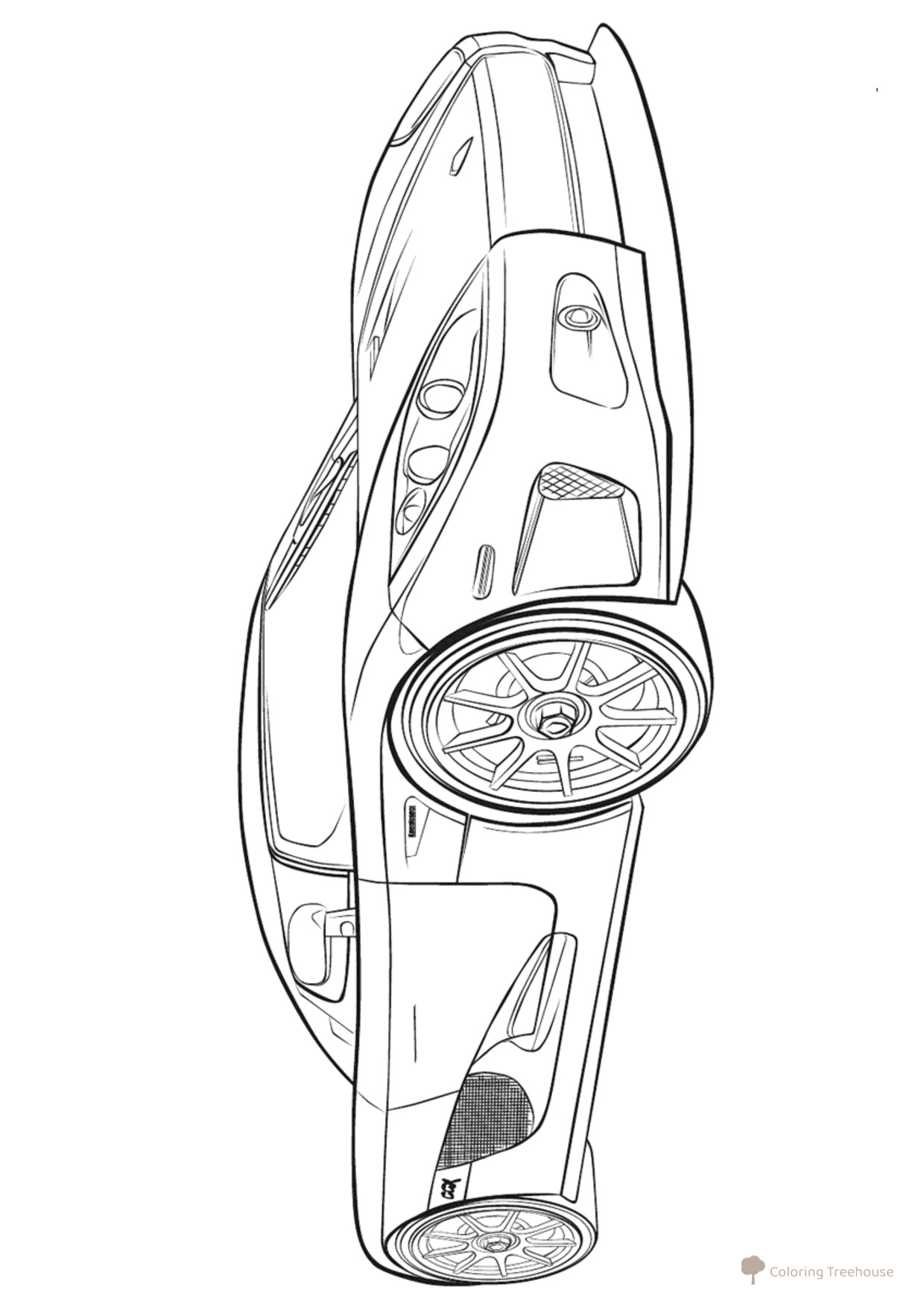Koenigsegg Car Coloring Page free printable Car Coloring Pages coloring page