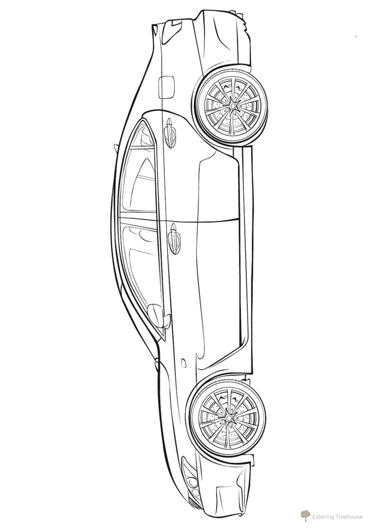 Lexus Car Coloring Page free printable Car Coloring Pages coloring page