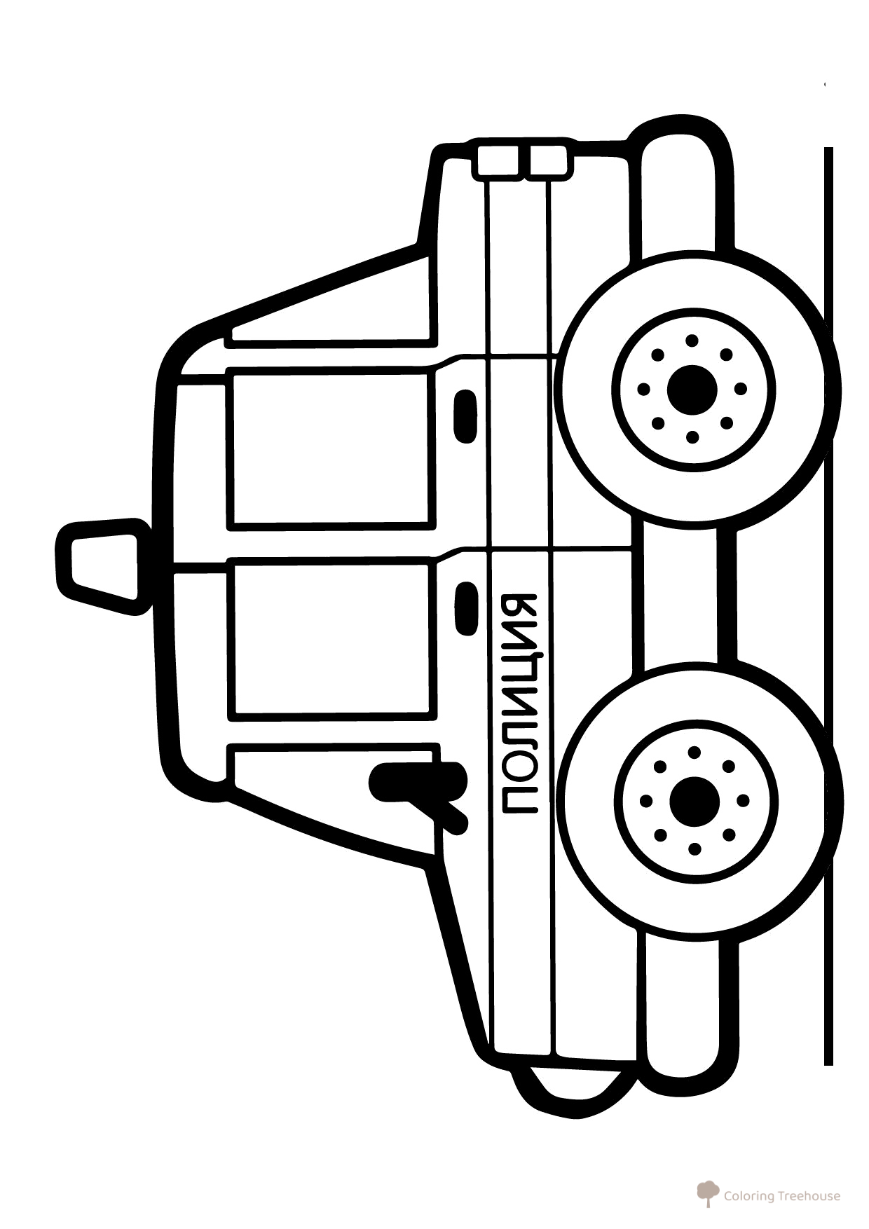 Police Car Coloring Page free printable Car Coloring Pages coloring page