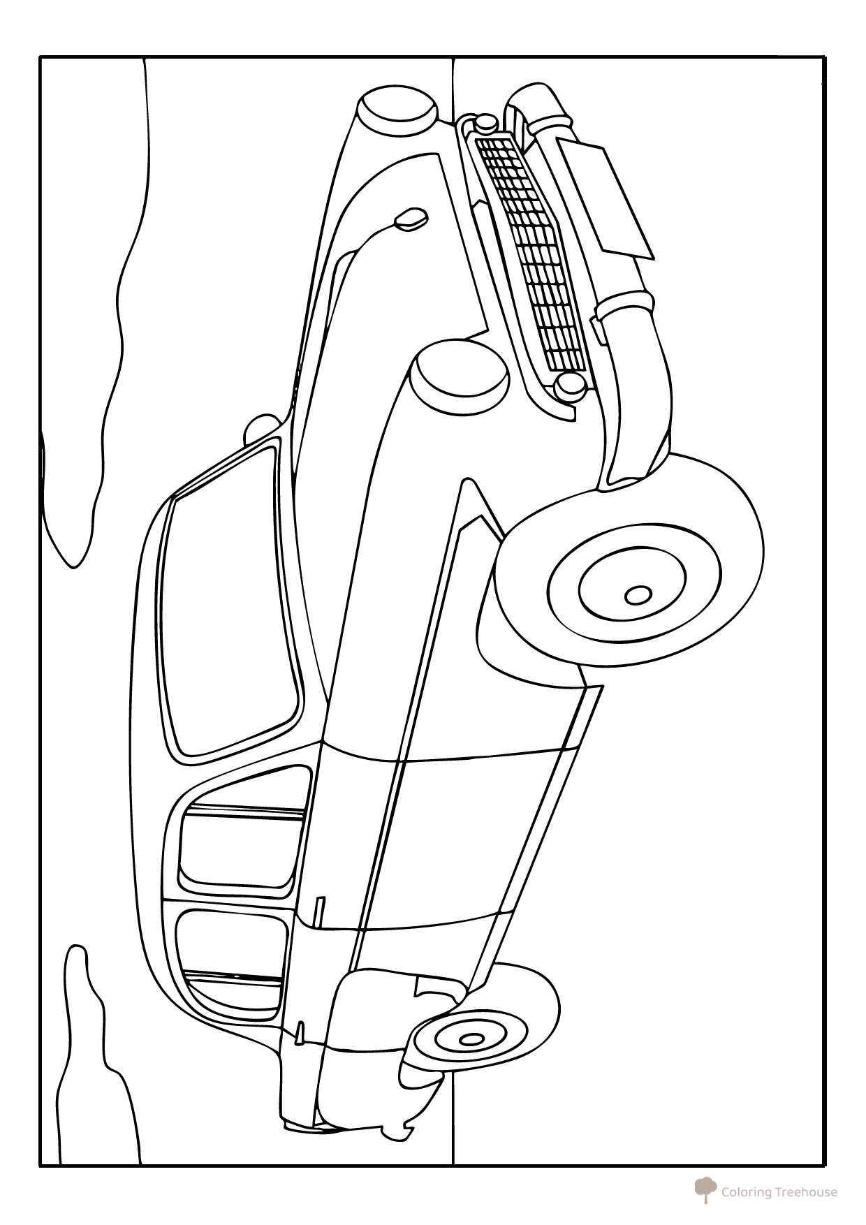 Página para colorear «Moskvich retro» dibujo para colorear gratis de Dibujos para colorear de coches