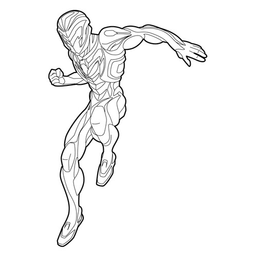 Max Attack Coloring Page free printable Max Steel Coloring Pages coloring page