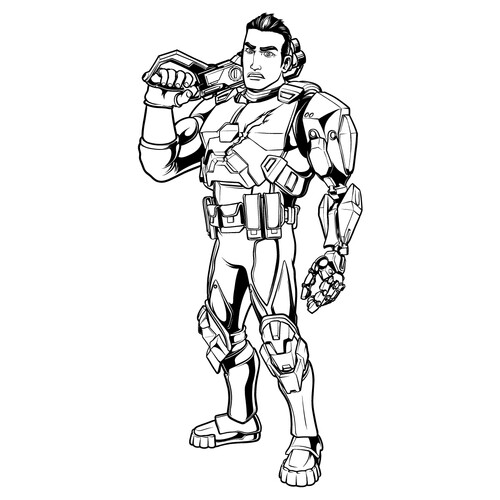 Ferrus Forge Coloring Page free printable Max Steel Coloring Pages coloring page