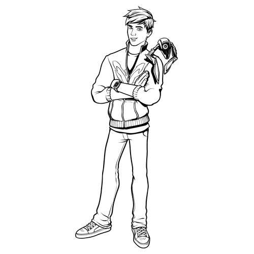Max McGrath Coloring Page free printable Max Steel Coloring Pages coloring page